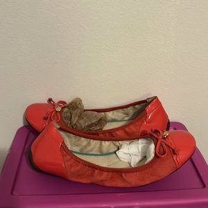 Red G. H. Bass and Co. ballet flats